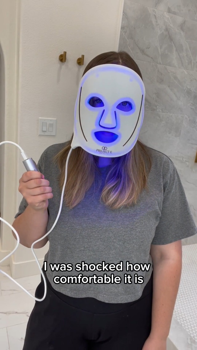 LED Light Therapy Mask by Project E Beauty | Silicone Face Facial